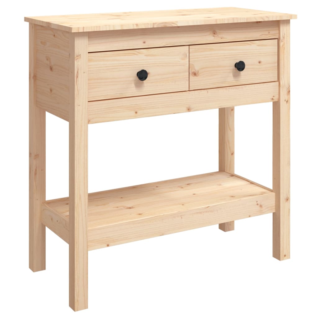 Table console 75x35x75 cm en bois de pin massif