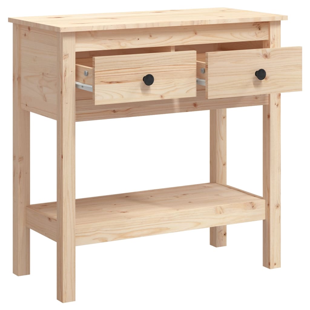 Table console 75x35x75 cm en bois de pin massif