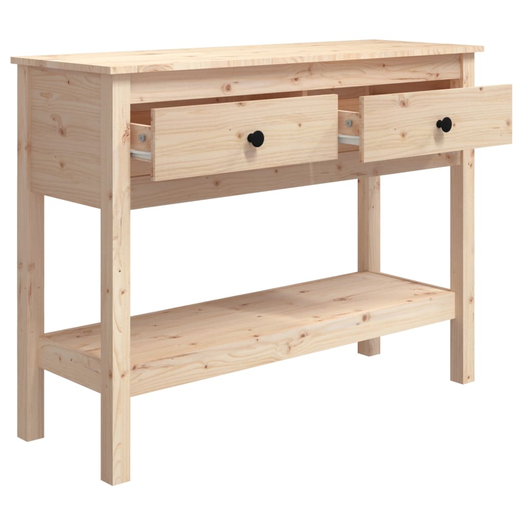 Table console 75x35x75 cm en bois de pin massif