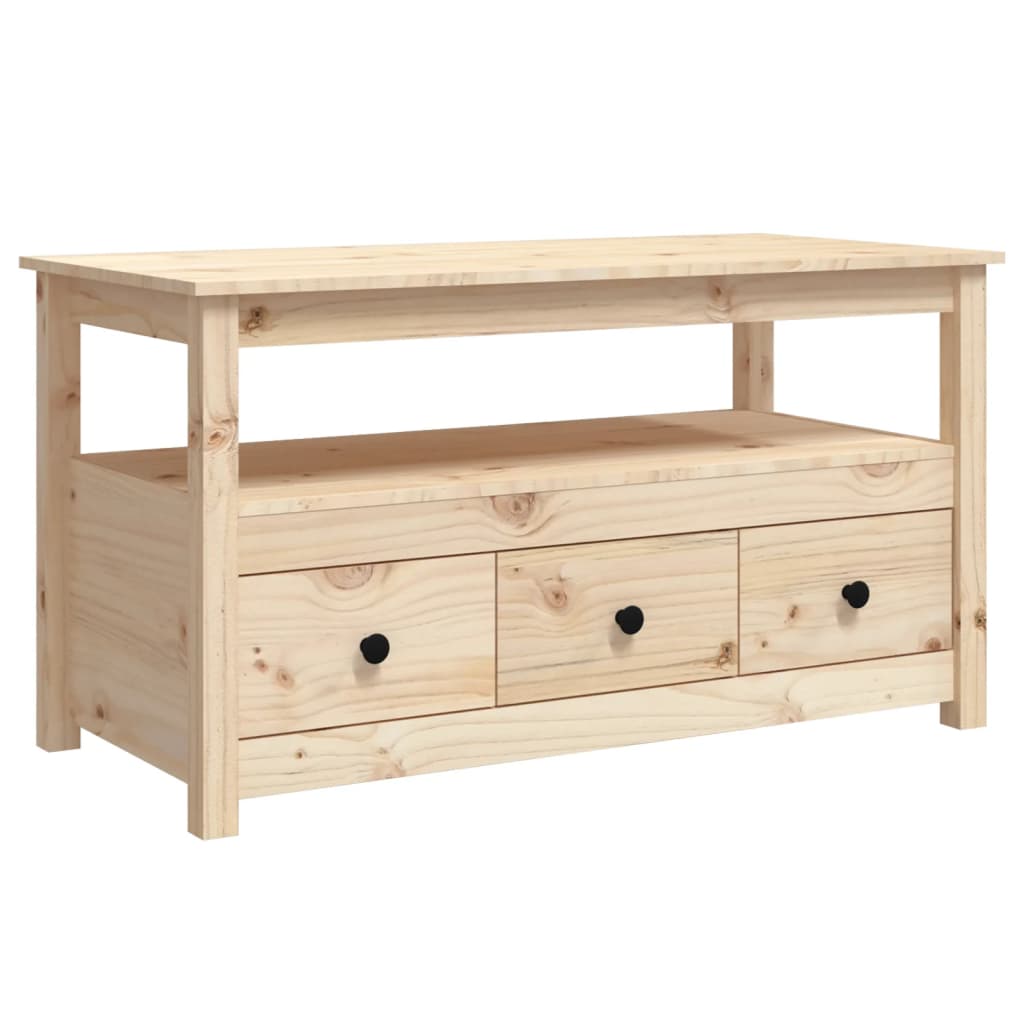 Table basse 102x49x55 cm en bois de pin massif