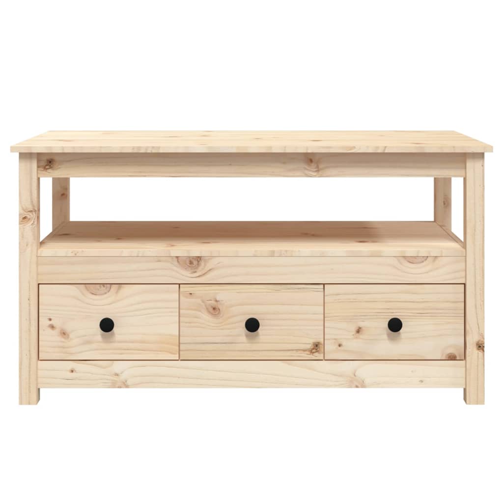 Table basse 102x49x55 cm en bois de pin massif