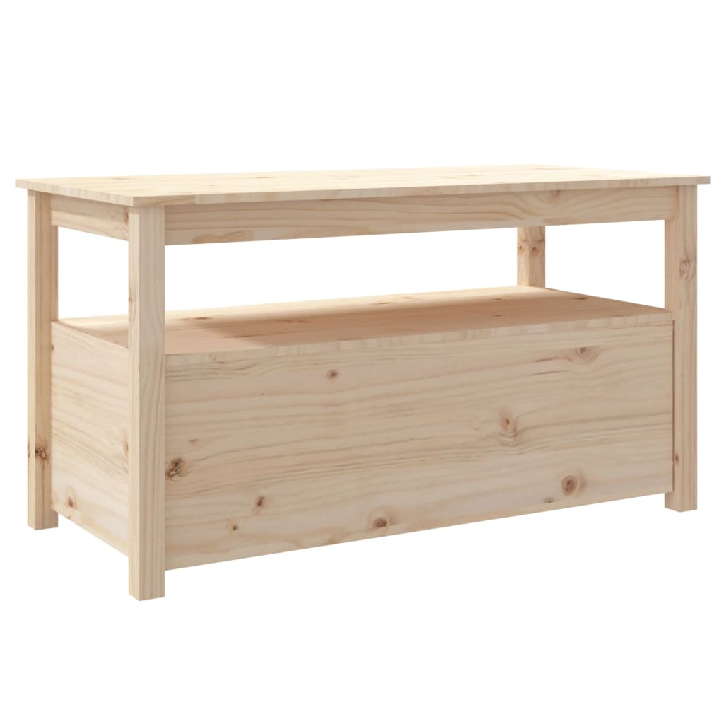 Table basse 102x49x55 cm en bois de pin massif