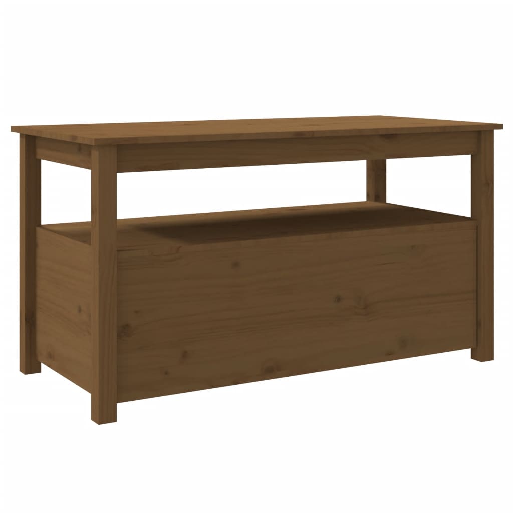 Table basse 102x49x55 cm en bois de pin massif