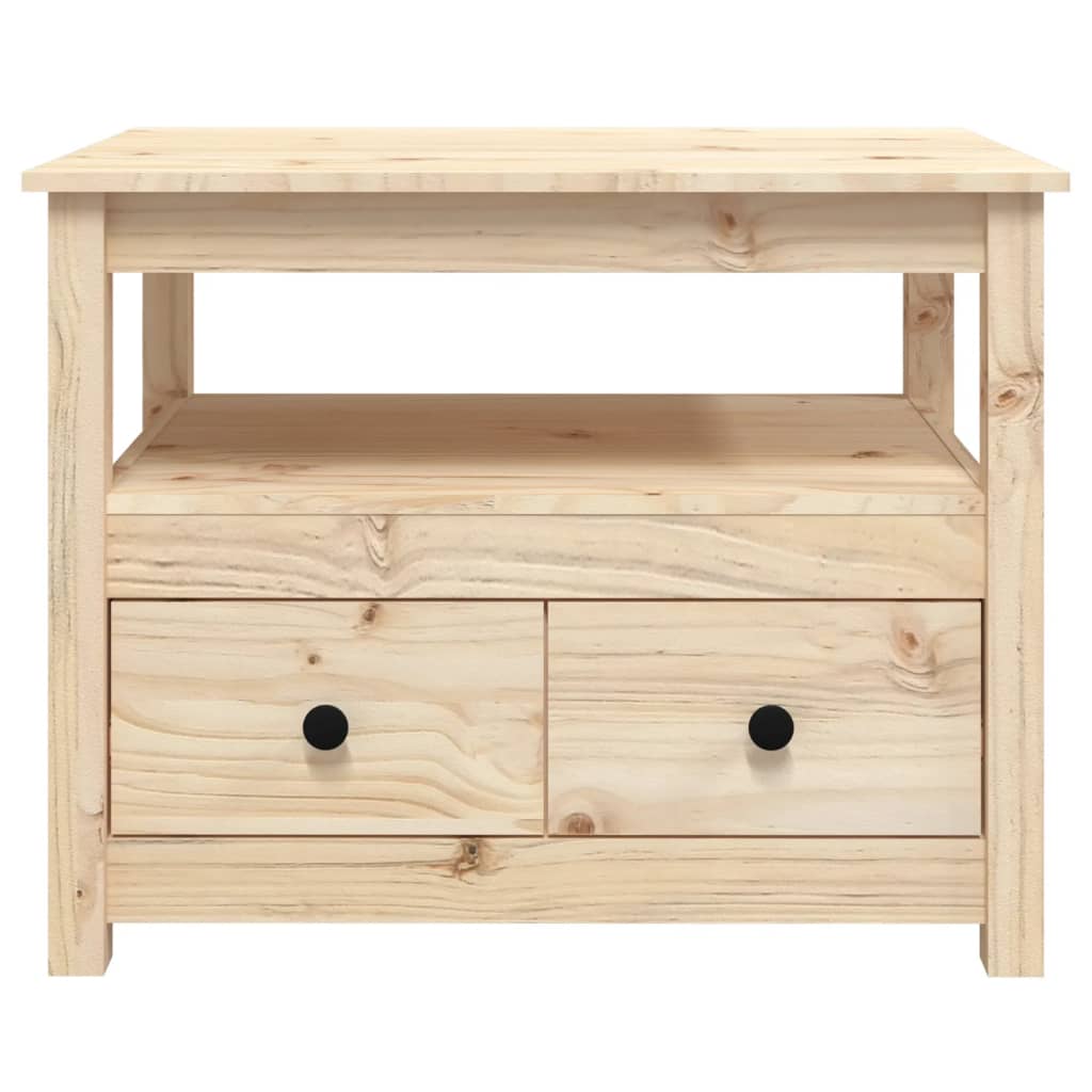 Table basse 71x49x55 cm en bois de pin massif