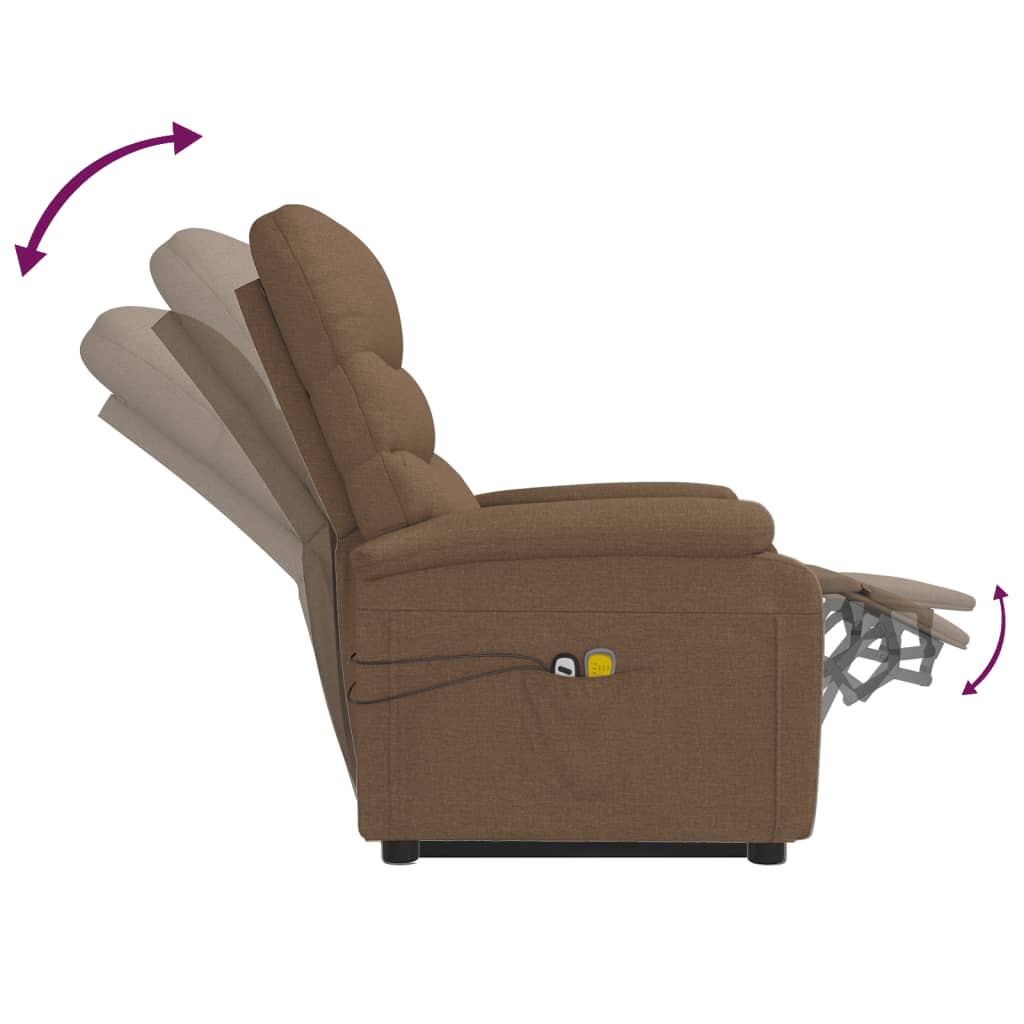 Fauteuil de massage debout, tissu couleur crème