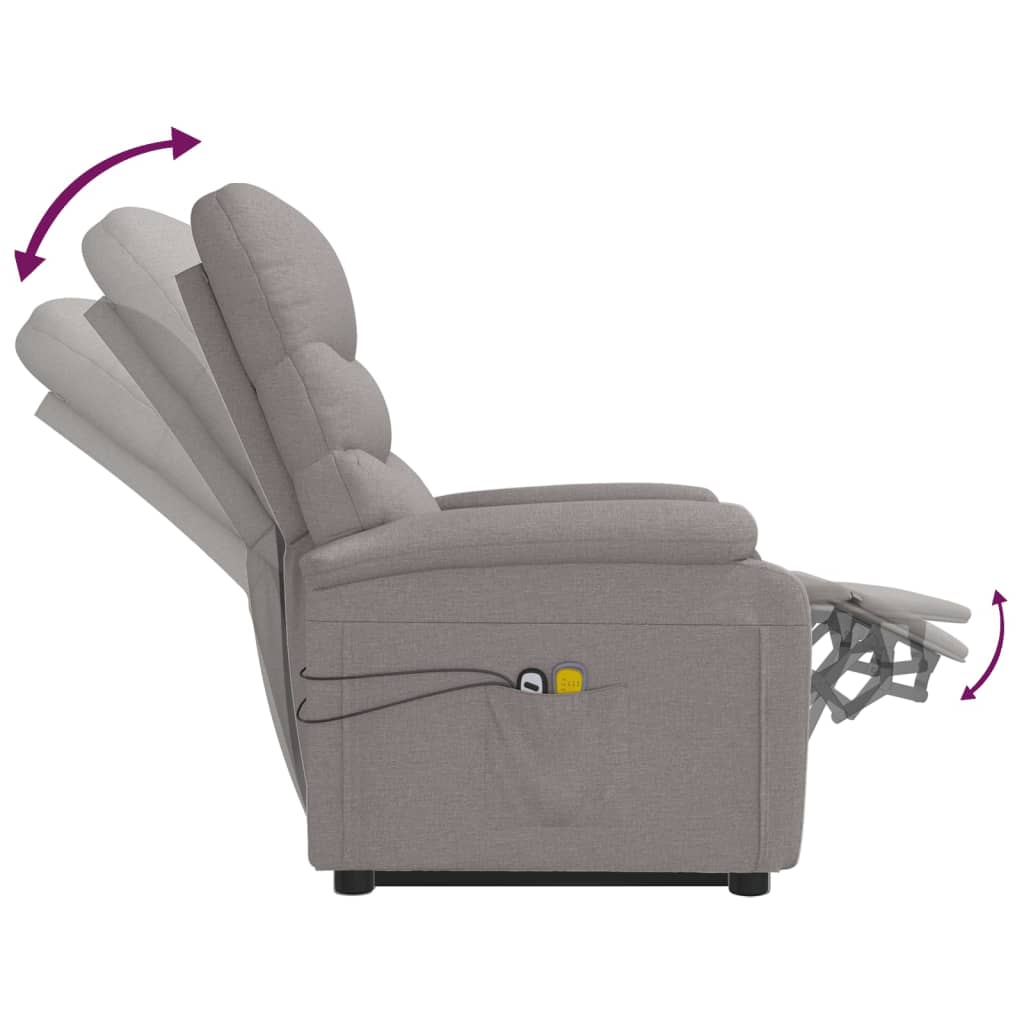 Fauteuil de massage debout, tissu couleur crème