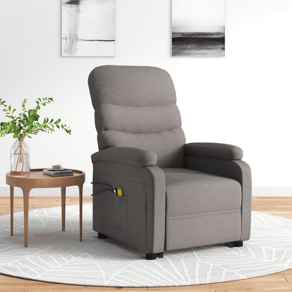 Fauteuil de massage debout, tissu couleur crème