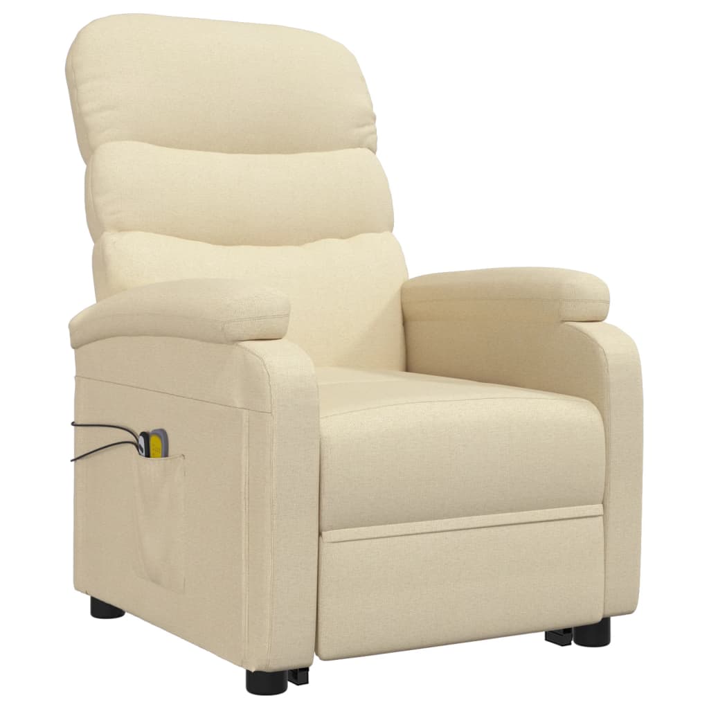 Fauteuil de massage debout, tissu couleur crème