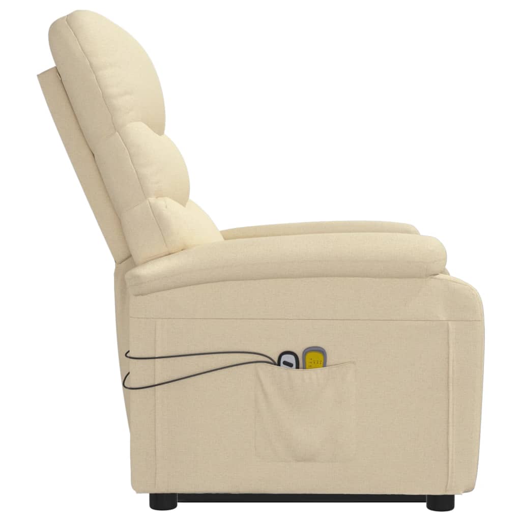 Fauteuil de massage debout, tissu couleur crème