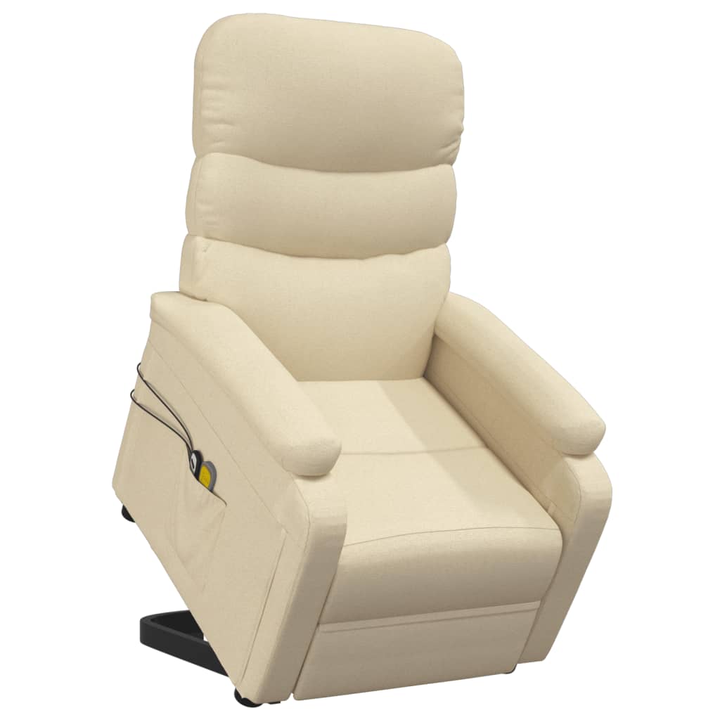 Fauteuil de massage debout, tissu couleur crème