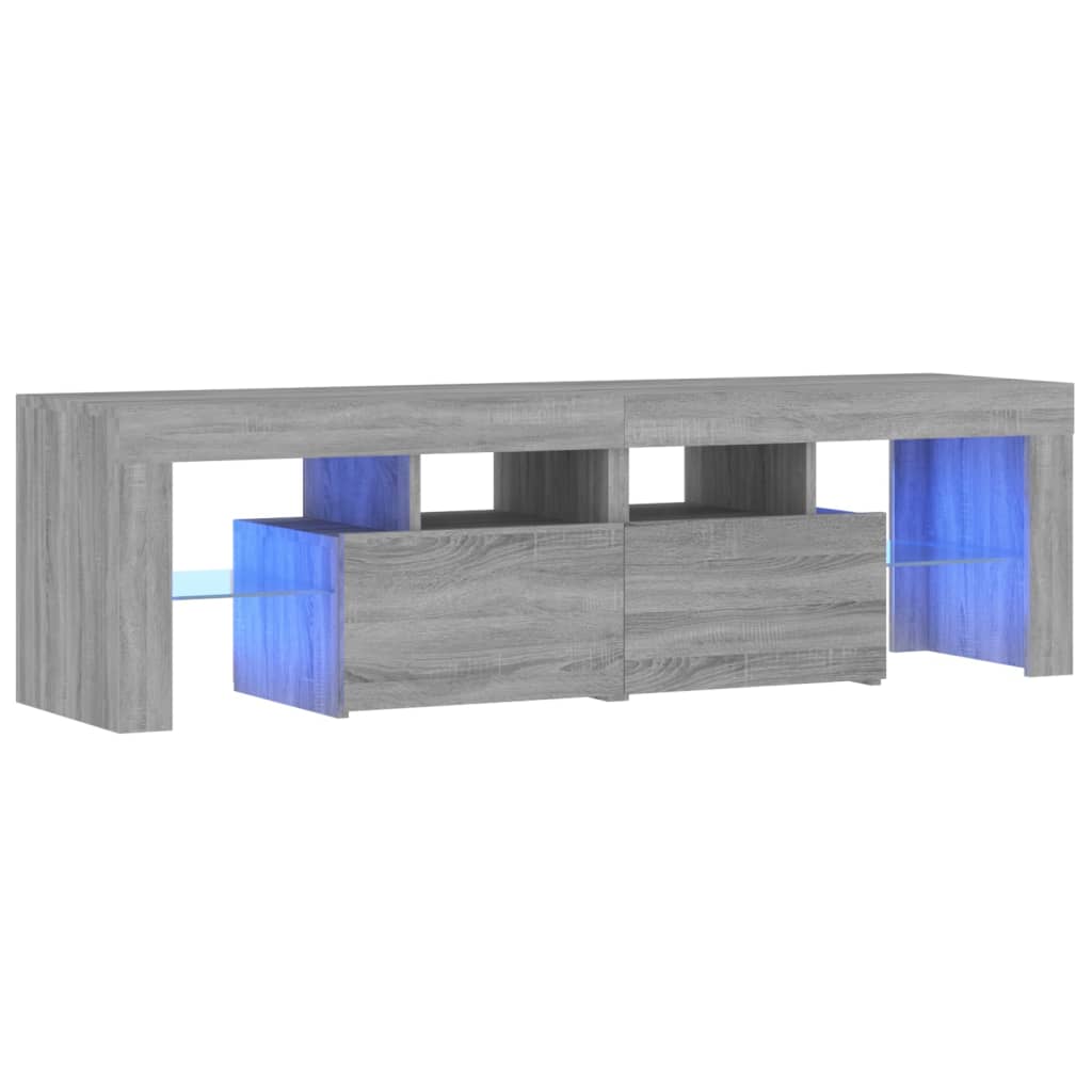 Tv-meubel met LED-verlichting 140x36,5x40 cm