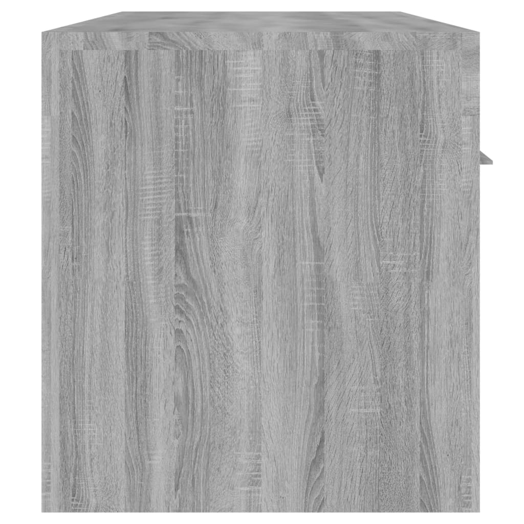 Tv-meubel met LED 140x36,5x40 cm bewerkt hout oud hout