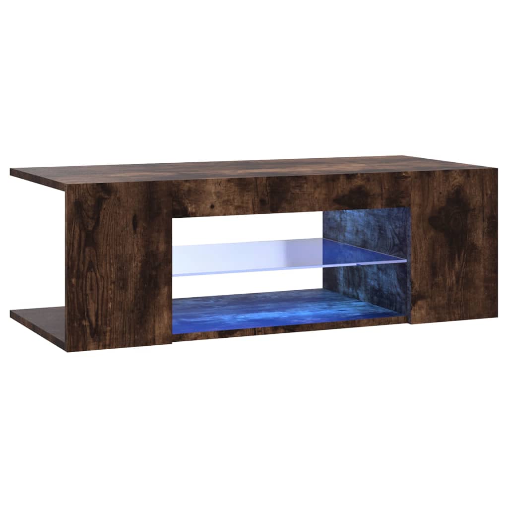 Tv-meubel met LED-verlichting 90x39x30 cm