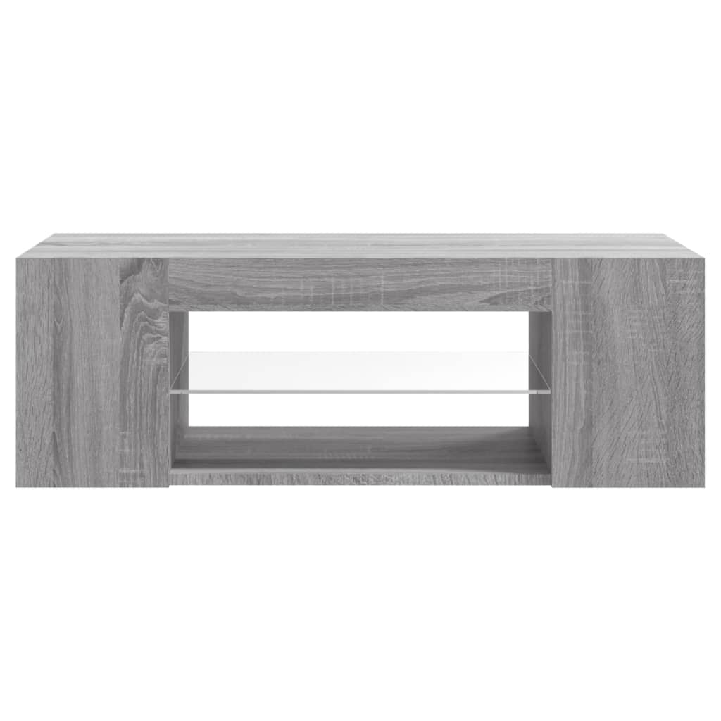 Tv-meubel met LED-verlichting 90x39x30 cm