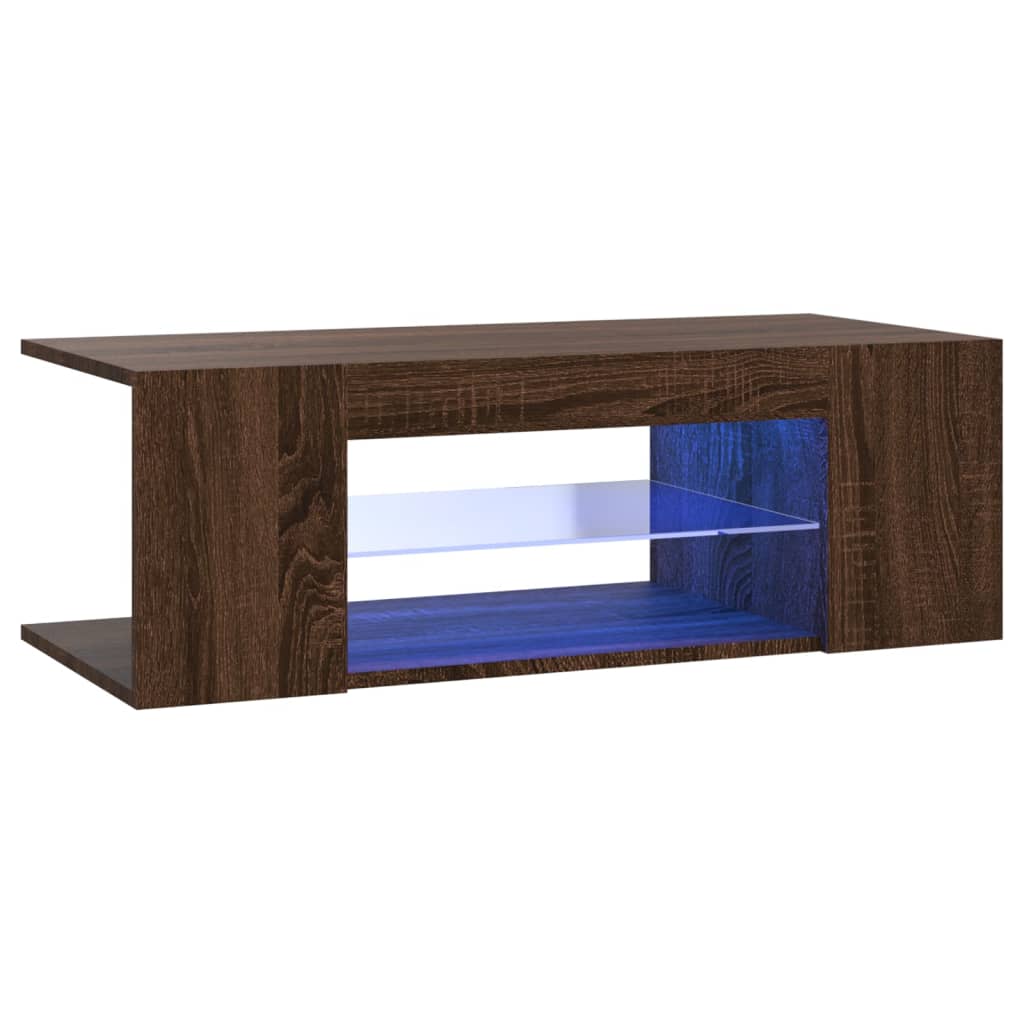 Tv-meubel met LED-verlichting 90x39x30 cm