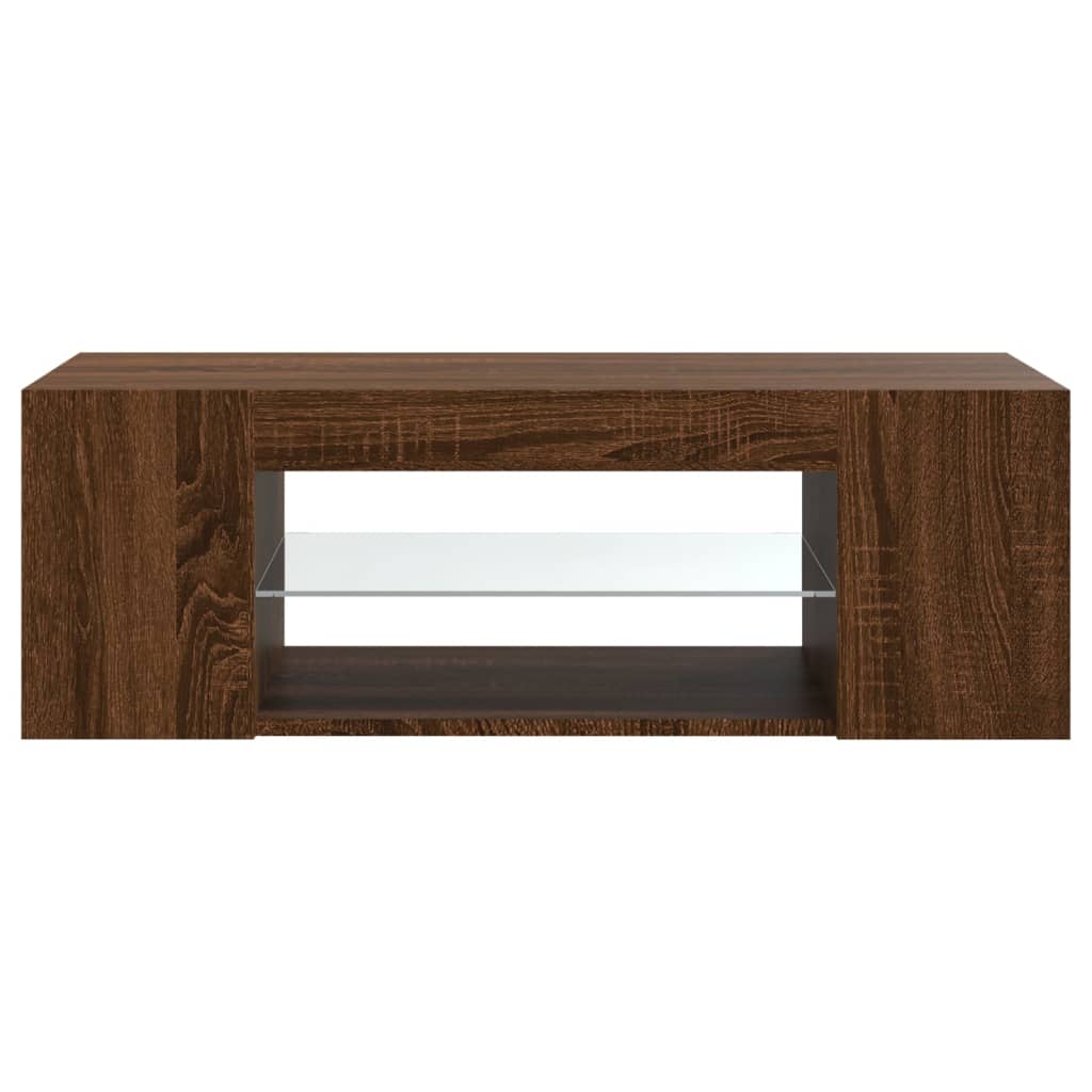 Tv-meubel met LED-verlichting 90x39x30 cm