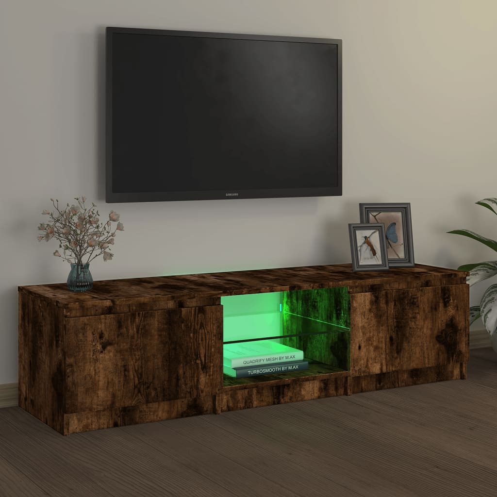 Tv-meubel met LED-verlichting 120x30x35,5 cm