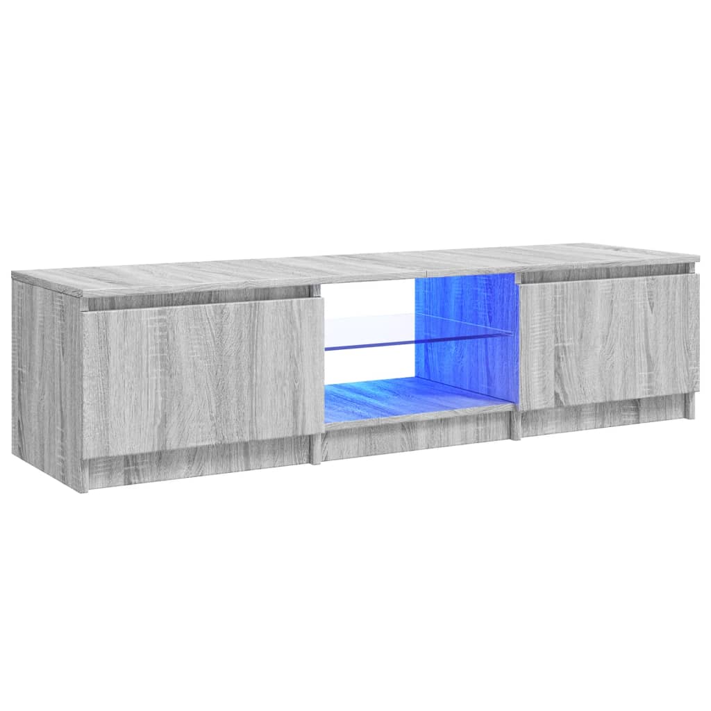 Tv-meubel met LED-verlichting 120x30x35,5 cm