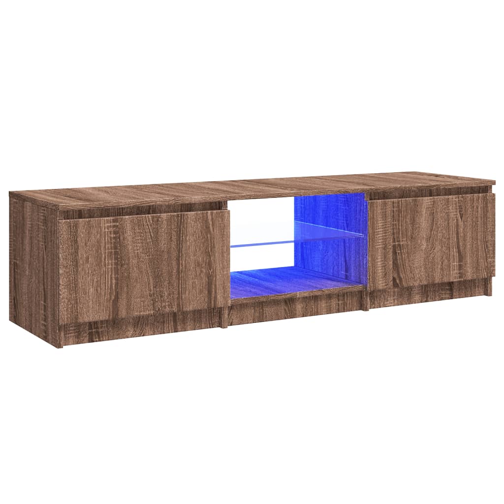 Tv-meubel met LED-verlichting 120x30x35,5 cm