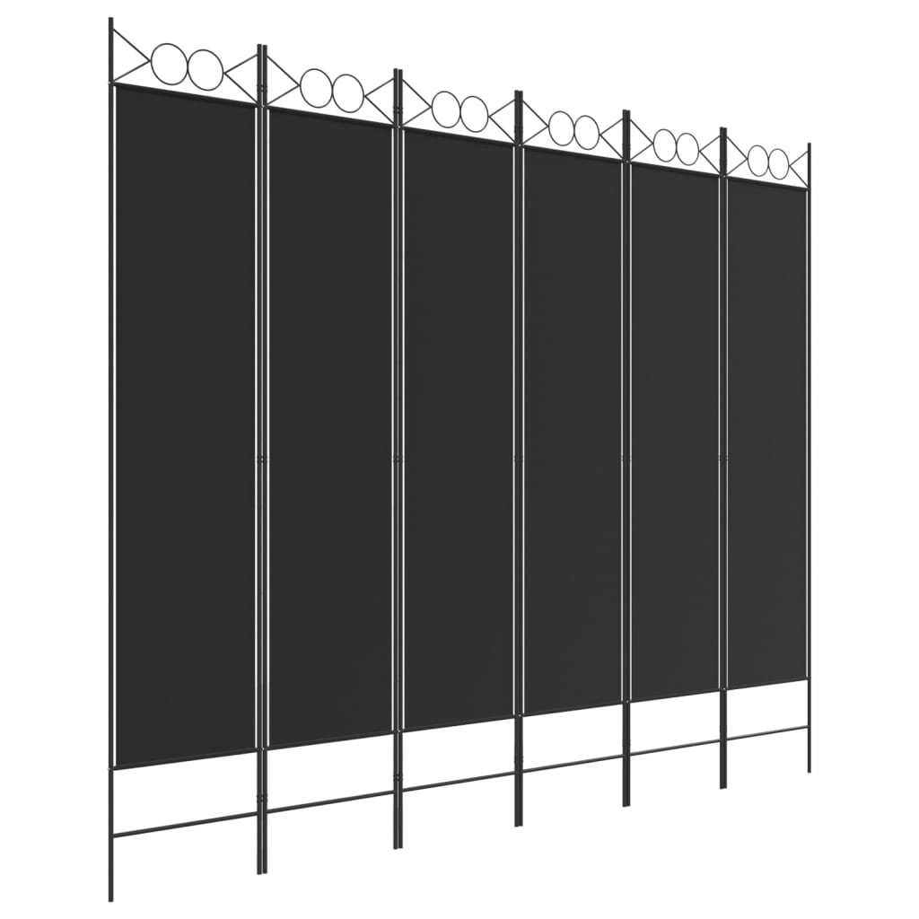 Kamerscherm met 6 panelen 240x200 cm stof