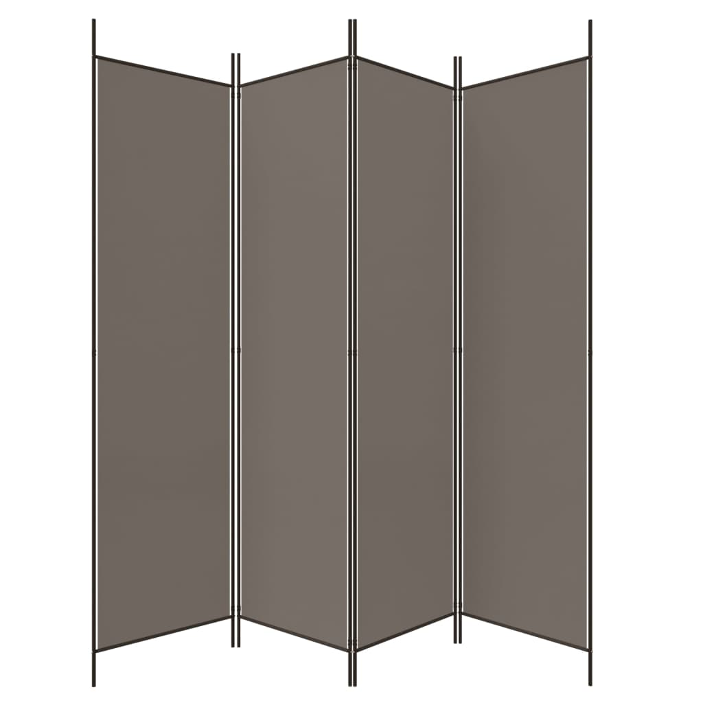 Kamerscherm met 6 panelen 300x200 cm stof