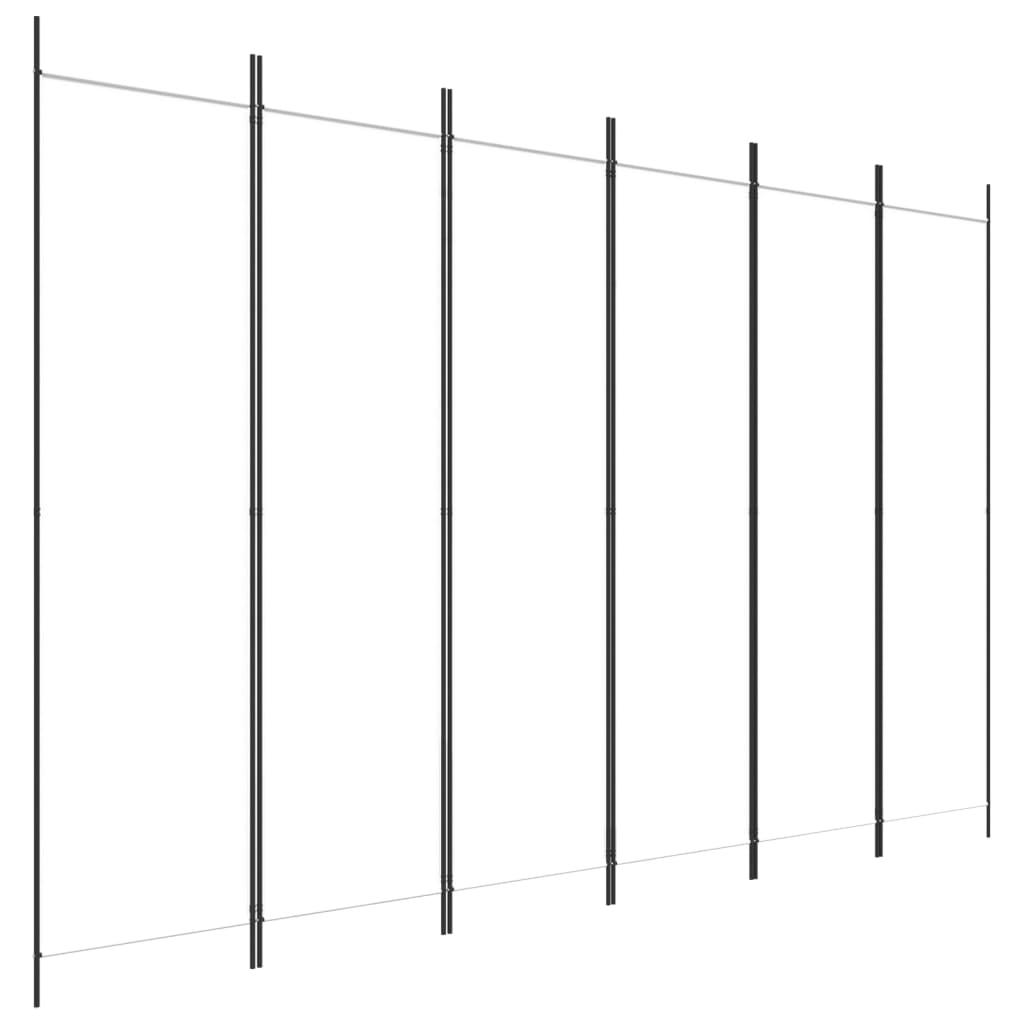 Kamerscherm met 6 panelen 300x200 cm stof