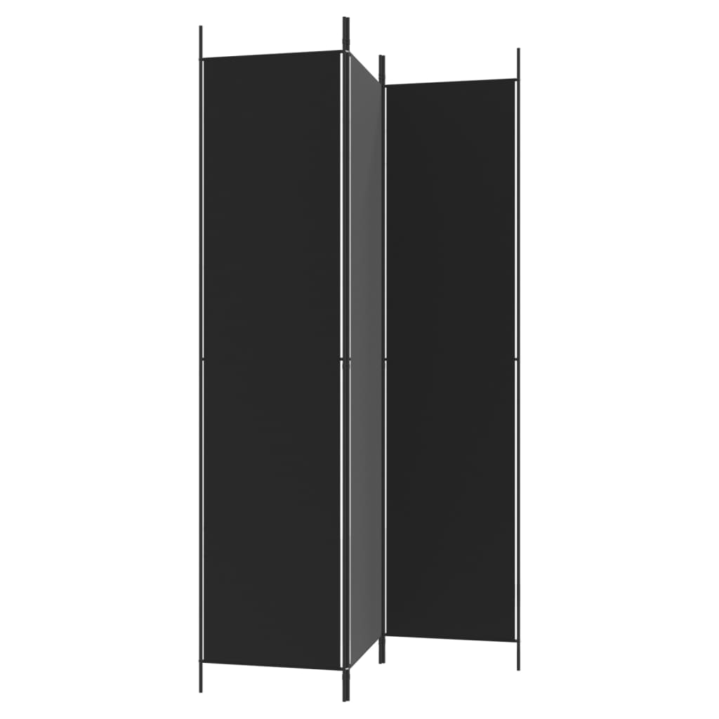 Kamerscherm met 5 panelen 250x220 cm stof