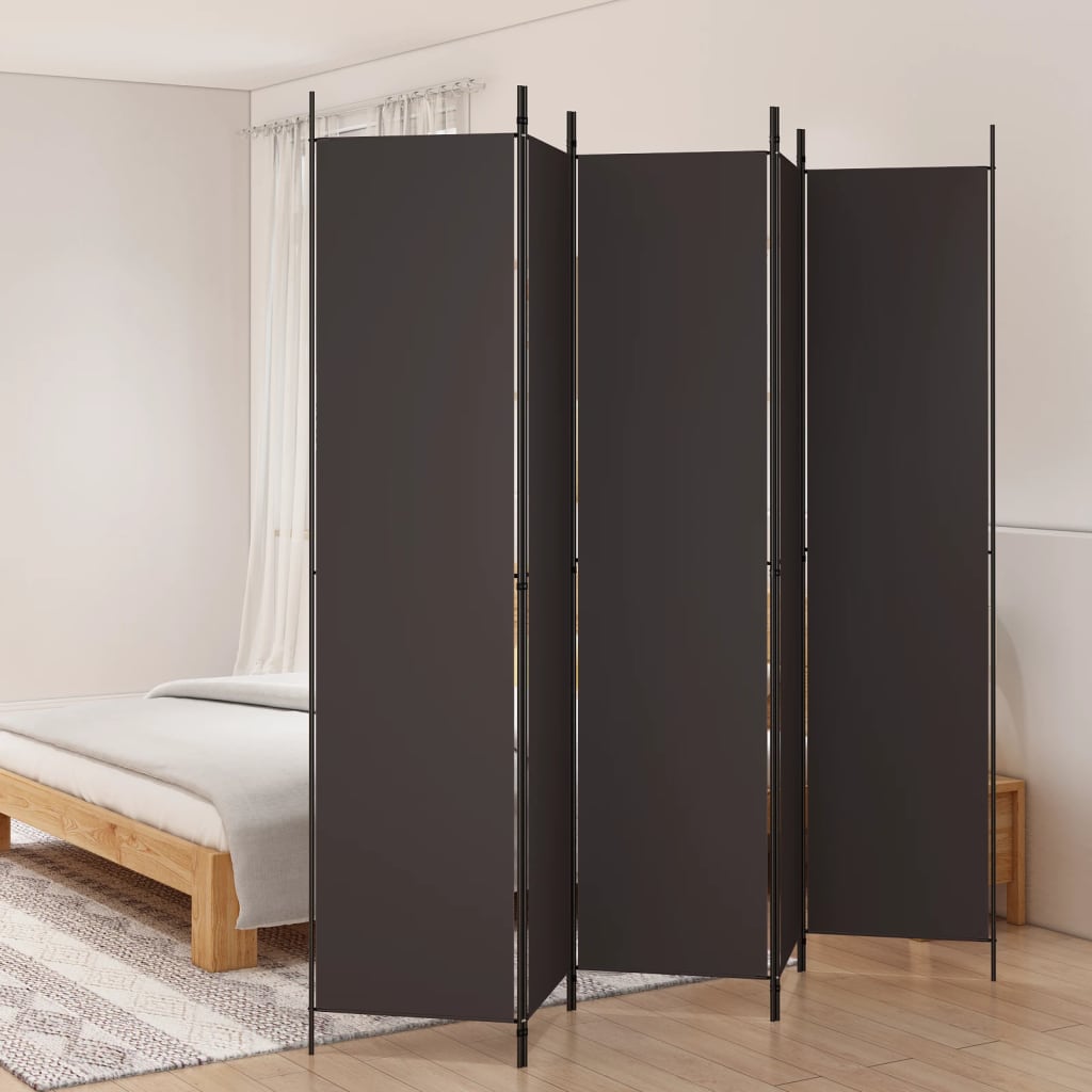 Kamerscherm met 5 panelen 250x220 cm stof