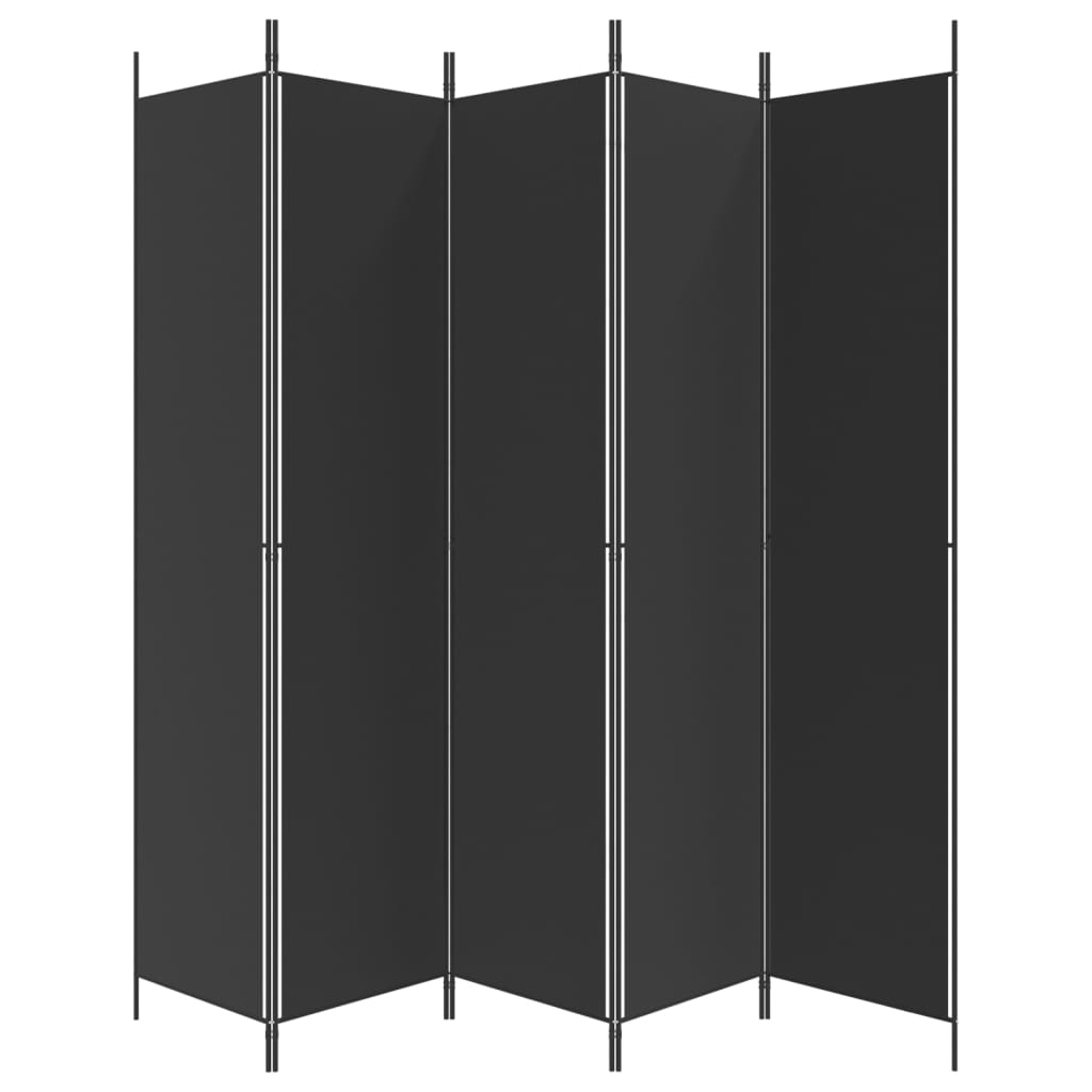 Kamerscherm met 5 panelen 250x220 cm stof