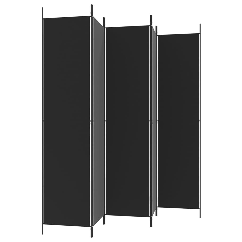 Kamerscherm met 5 panelen 250x220 cm stof