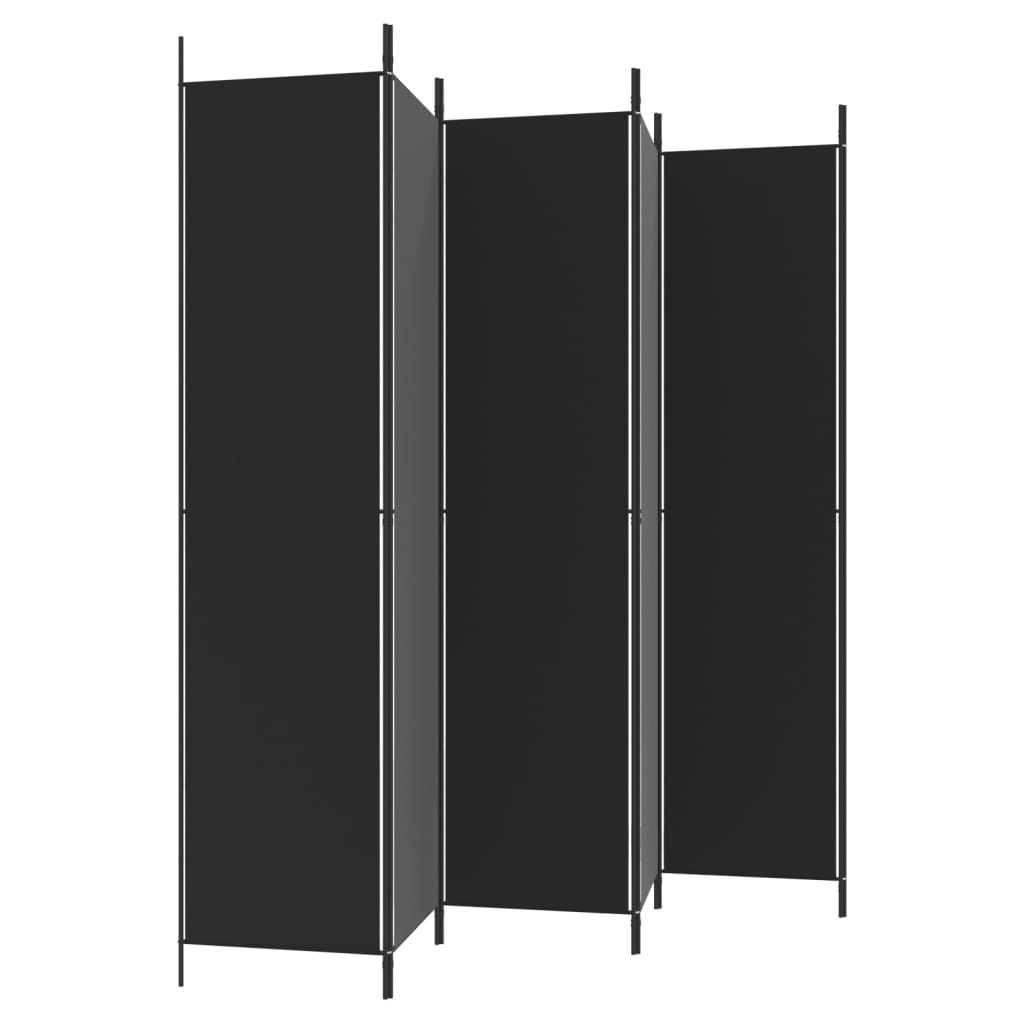 Kamerscherm met 5 panelen 250x220 cm stof