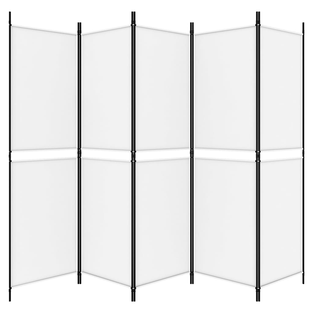 Kamerscherm met 5 panelen 250x200 cm stof