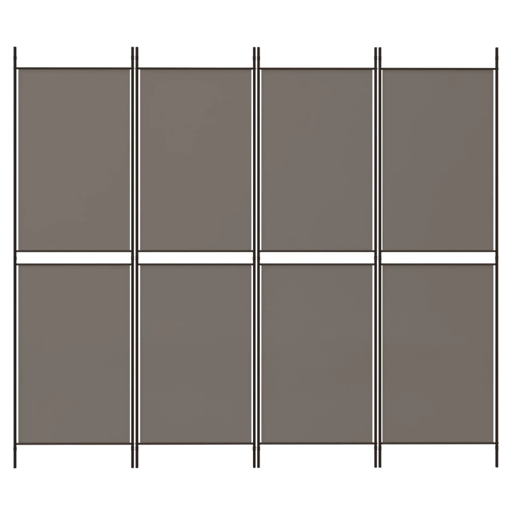 Kamerscherm met 5 panelen 250x200 cm stof