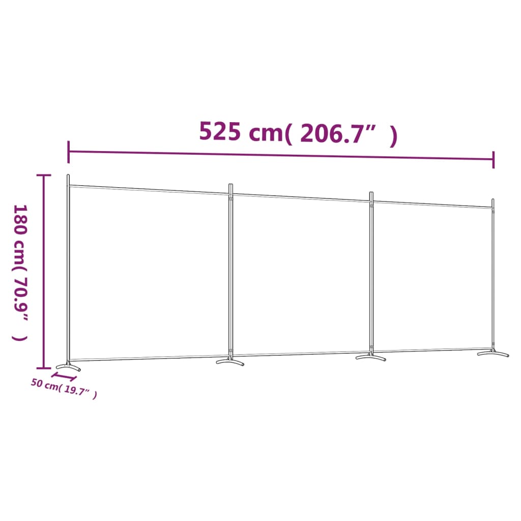 Paravent avec 1 panneau 175x180 cm