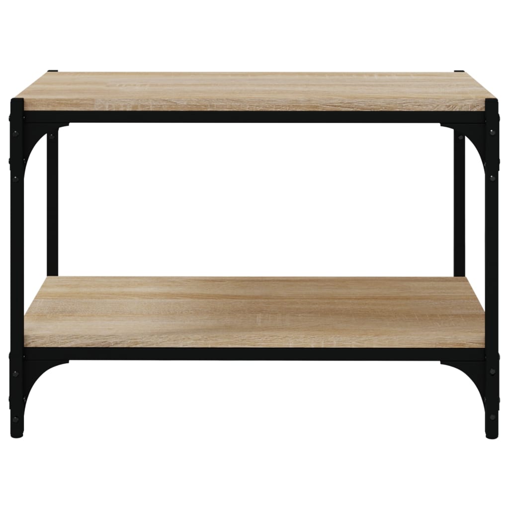 Tv-meubel 100x33x41 cm bewerkt hout en staal