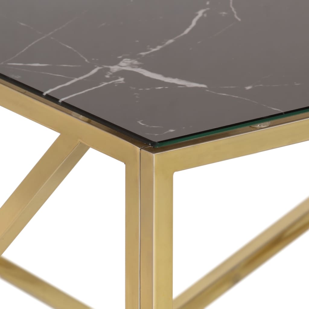 Table basse en acier inoxydable bois recyclé couleur argent