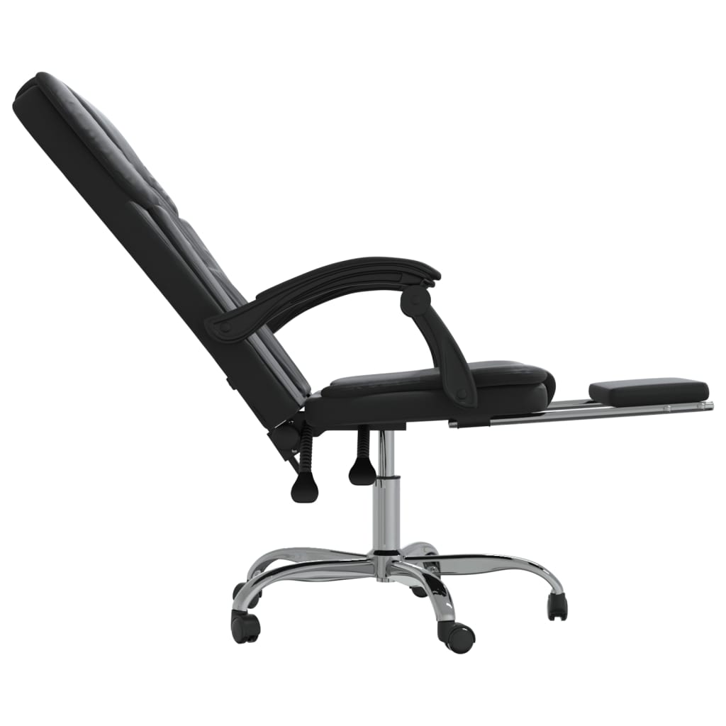 Chaise de bureau réglable en cuir artificiel