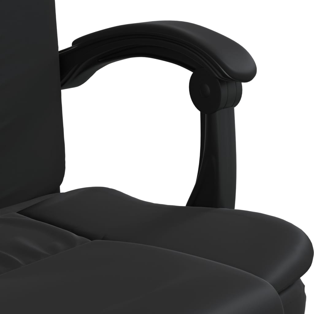 Chaise de bureau réglable en cuir artificiel