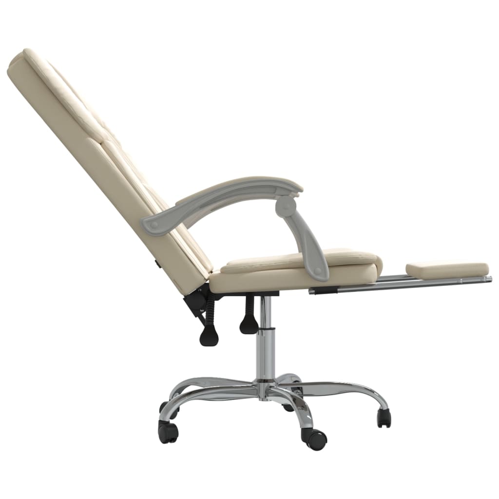 Chaise de bureau réglable en cuir artificiel