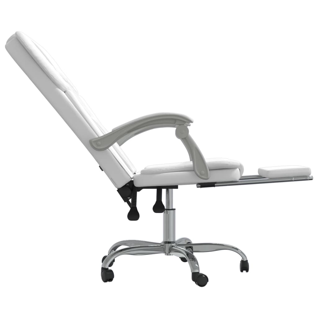 Chaise de bureau réglable en cuir artificiel