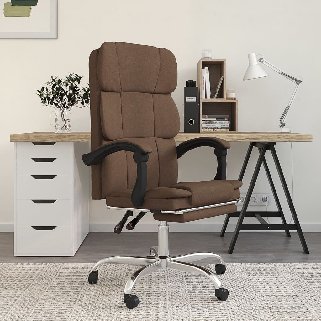 Chaise de bureau réglable en tissu