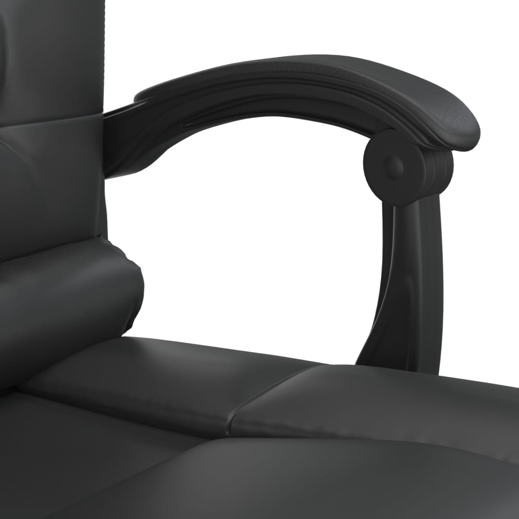 Chaise de bureau massage réglable en cuir artificiel