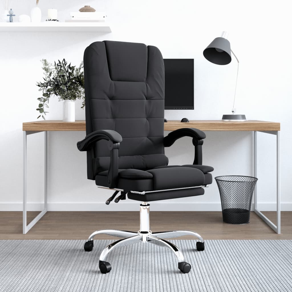 Chaise de bureau massage réglable en cuir artificiel