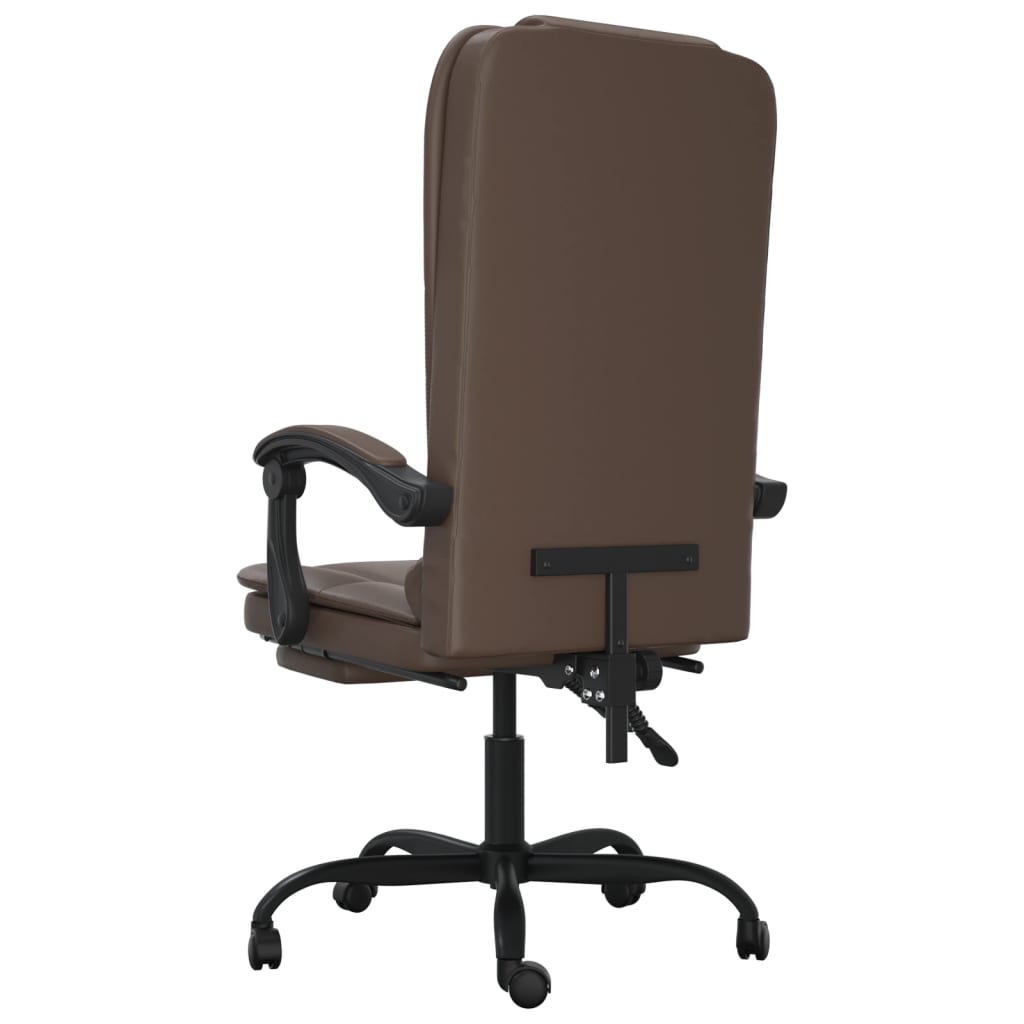 Chaise de bureau massage réglable en cuir artificiel