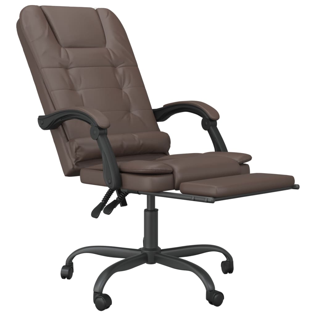 Chaise de bureau massage réglable en cuir artificiel