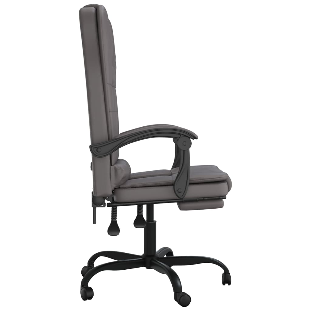 Chaise de bureau massage réglable en cuir artificiel