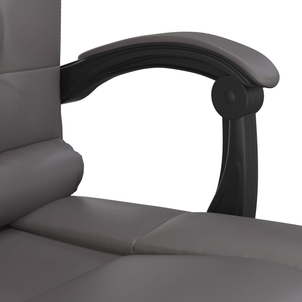 Chaise de bureau massage réglable en cuir artificiel