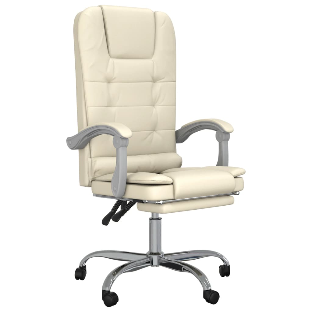 Chaise de bureau massage réglable en cuir artificiel