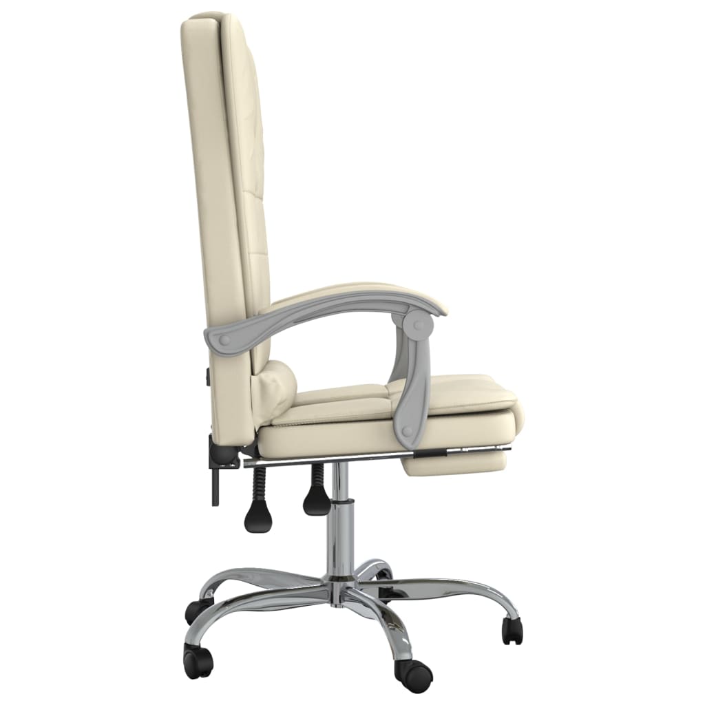 Chaise de bureau massage réglable en cuir artificiel