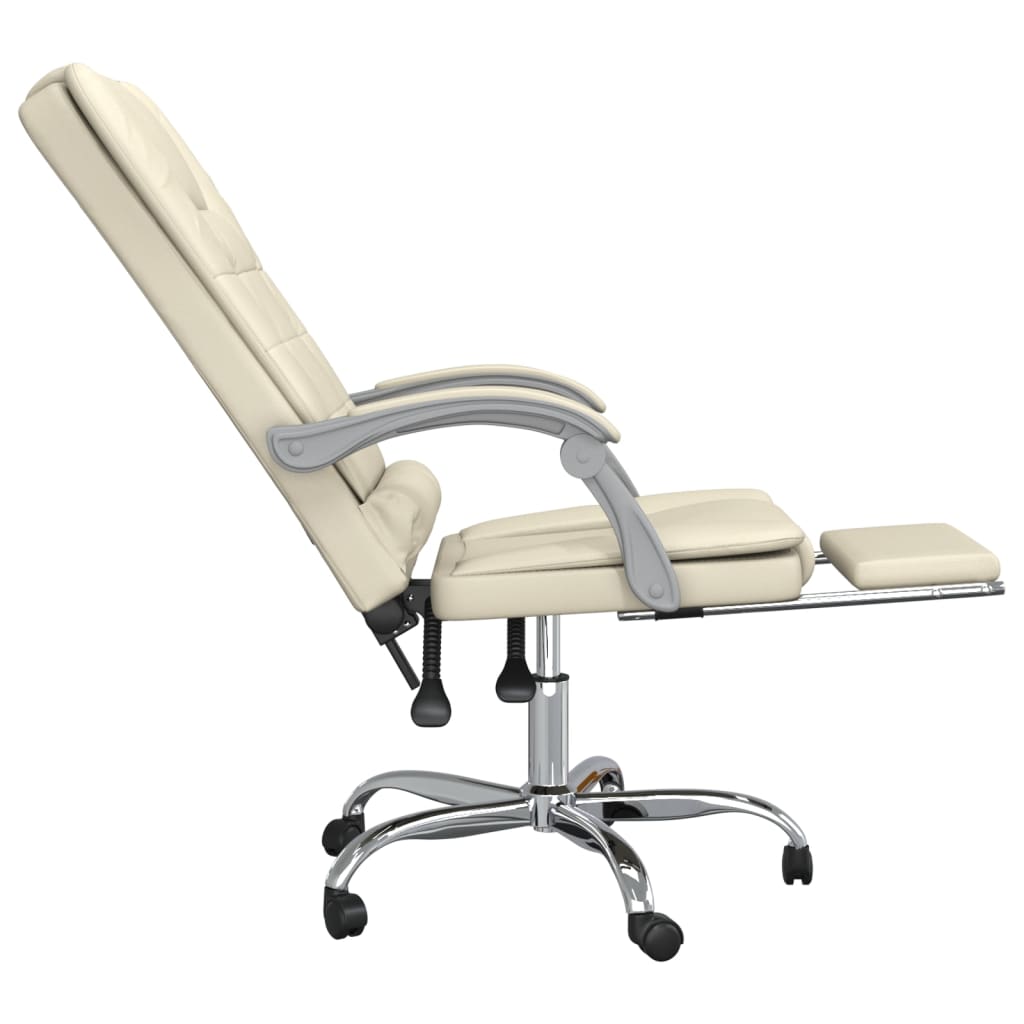 Chaise de bureau massage réglable en cuir artificiel